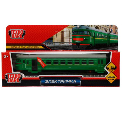 Модель металл ЭЛЕКТРИЧКА длина 19 см, двери, инерц, зеленый, кор. Технопарк в кор.2*36шт Модель металл ЭЛЕКТРИЧКА длина 19 см, двери, инерц, зеленый, кор. Технопарк в кор.2*36шт