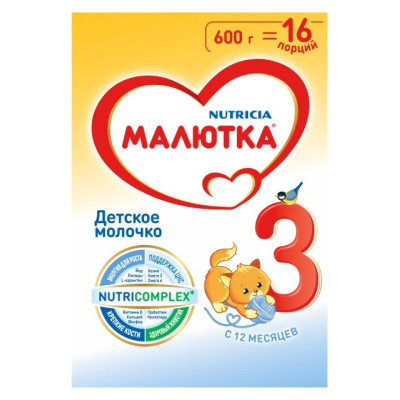 МАЛЮТКА - 3 м/с с12м 600г(new)/уп10