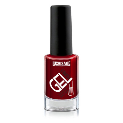 LUXVISAGE Лак д/ногтей GEL finish тон  8(бордовый) 9г  /уп6