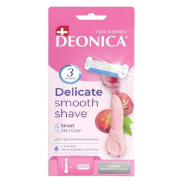 Deonica Бритва д/женщ. со сменной кассетой 3 лезвия/уп6 8272