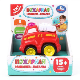 Каталка ПОЖАРНАЯ МАШИНА ,15 песен,стихов и фраз. в кор. Умка в кор.96шт