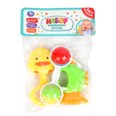 Набор развивающих игрушек 3 шт в пакете Умка в кор.2*168наб