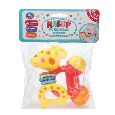 Набор развивающих игрушек жираф и шарики в пак. Умка в кор.2*144шт Набор развивающих игрушек жираф и шарики в пак. Умка в кор.2*144шт