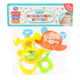 Набор развивающих игрушек мишка и обезьянка в пак. Умка в кор.2*72наб