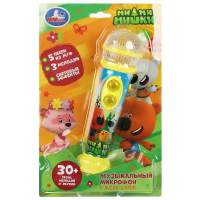 Музыкальный микрофон Ми-ми-мишки 30 песен,мелодий,звуков.диско-шар.блист.бат. Умка в кор.72шт Музыкальный микрофон Ми-ми-мишки 30 песен,мелодий,звуков.диско-шар.блист.бат. Умка в кор.72шт