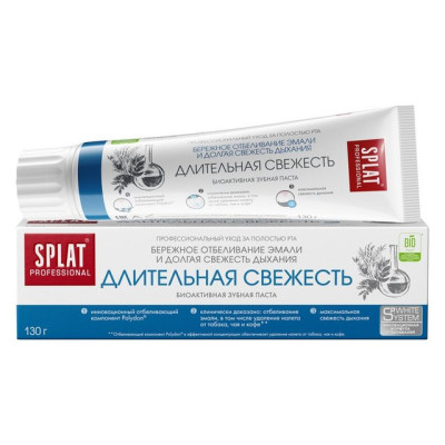 SPLAT Prof LONG-LASTING FRESHNESS / ДЛИТЕЛЬНАЯ СВЕЖЕСТЬ зубная паста, 130 г/уп15