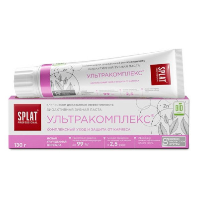 SPLAT Prof ULTRACOMPLEX / УЛЬТРАКОМПЛЕКС зубная паста, 130 г/уп15