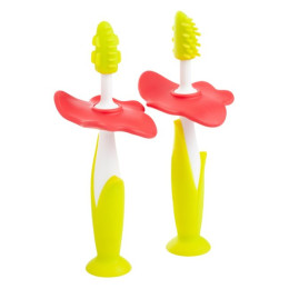 Набор: зубные щетки-массажеры для малышей (Цвет зелёный)