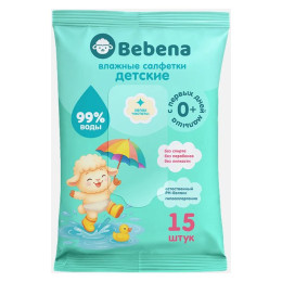 Салфетки влажные для детей Bebena 15шт/уп128 Салфетки влажные для детей Bebena 15шт/уп128