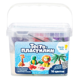 GENIO KIDS-ART Набор для детской лепки "Тесто-пластилин 10 цветов"/уп12 TA2047 GENIO KIDS-ART Набор для детской лепки "Тесто-пластилин 10 цветов"/уп12 TA2047