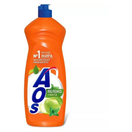 AOS ЖМС 900мл Яблоко+мята/уп12