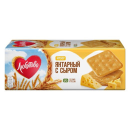 Крекер Любятово Янтарный с сыром 204гр/уп24