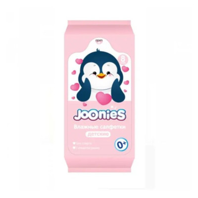 JOONIES Салфетки влажные детские Мини 8 шт/уп8