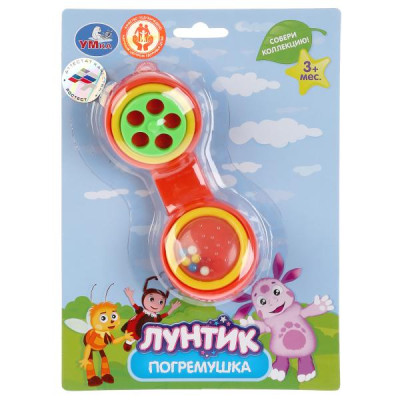 ПОГРЕМУШКА "УМКА" "ЛУНТИК" "ТЕЛЕФОННАЯ ТРУБКА" НА БЛИСТЕРЕ (РУСС. УП.) 21,5*15,5СМ в кор.2*24шт