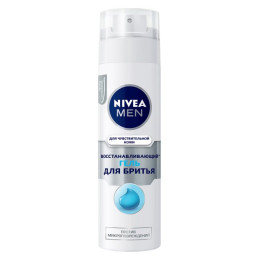 NIVEA FOR MEN Гель для бритья для чувст. кожи "Восстанавливающий" 200мл(new)/уп4