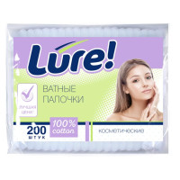 LURE Ватные палочки пакет 200шт/уп48