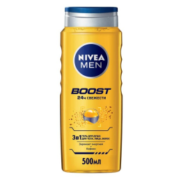 NIVEA BATH CARE Гель для душа BOOST 2в1 500мл(new)/уп12 NIVEA BATH CARE Гель для душа BOOST 2в1 500мл(new)/уп12