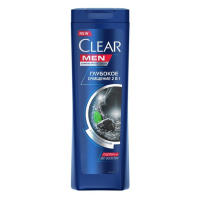 CLEAR MEN Шампунь Глубокое очищение против перхоти 400 мл/уп12