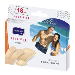 МАТОПАТ Пластыри AQUA STOP 18шт/уп12