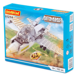 ПОЛЕСЬЕ Конструктор "Классик" "Армия-1.8" (103 элемента) (в коробке) 81254