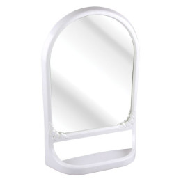 Зеркало (с полкой)(белый) (уп.5) (Стандарт качество) М3130