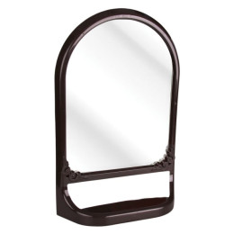 Зеркало (с полкой)(темно-коричневый) (уп.5) (Стандарт качество) М4517