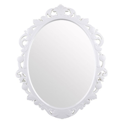Зеркало в рамке "Ажур" 585х470мм (белый) (уп.7) (Стандарт качество) М1656