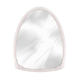 Зеркало в рамке 500х390мм (белый) (уп.6) (Стандарт качество) М7406