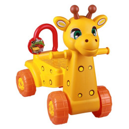 Каталка детская "Жираф" (желтый) (уп.2) (Стандарт качество) М3892