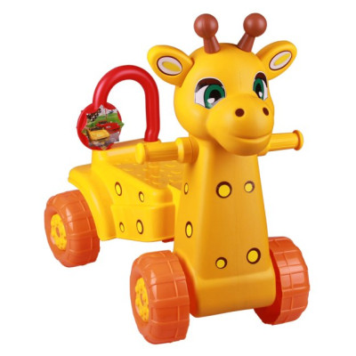 Каталка детская "Жираф" (желтый) (уп.2) (Стандарт качество) М3892