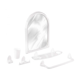 Набор для ванной комнаты "Аква" №1 (белый) (уп.3) (Стандарт качество) М7407