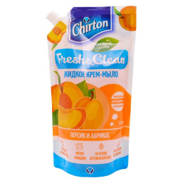 Жидкое крем - мыло Чиртон "Персик и абрикос" 500мл/уп12