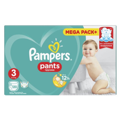 Подгузники-трусики Pampers Pants 3 6-11кг 120шт/уп1