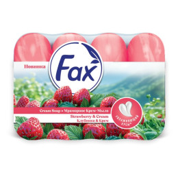 FAX мыло Клубника/Крем (э/пак) 4*70г/уп12 FAX мыло Клубника/Крем (э/пак) 4*70г/уп12