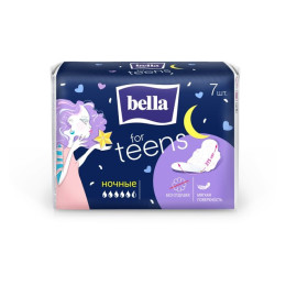 БЕЛЛА FOR TEENS Прокладки гигиенические Ночные мягк. поверхн. 7шт/уп24