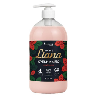 Гермес Liana крем-мыло с ароматом Клубника 1000 мл/уп12