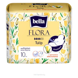 БЕЛЛА FLORA Прокладки Tulip (с ароматом тюльпана) 10 шт/уп36