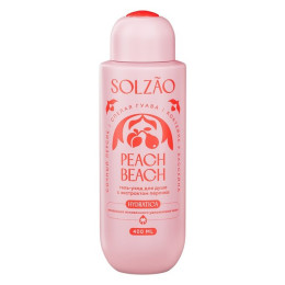 SOLZAO Peach Beach гель-уход для душа, RU(24)+BY 400 мл/уп12