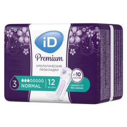 Урологич. прокладки ID Light PREMIUM Normal 12шт/уп12 (ЧЗ)