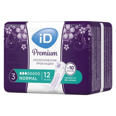 Урологич. прокладки ID Light PREMIUM Normal 12шт/уп12 (ЧЗ)