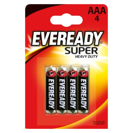 Батарейки Eveready Super AAA R03 4шт/уп12
