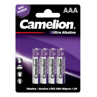 Батарейки Camelion Ultra LR03 AAA 4шт/уп12