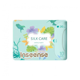 Прокладки женские гигиенические дневные Inseense Silk Care 4 капли 240 мм 10 шт/уп48