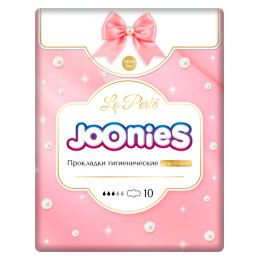 JOONIES LA PERLE Прокладки женские одноразовые дневные, 10 шт (245мм)/уп24 JOONIES LA PERLE Прокладки женские одноразовые дневные, 10 шт (245мм)/уп24