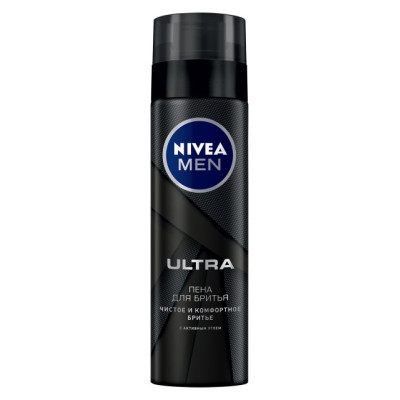 NIVEA FOR MEN Пена для бритья ULTRA 200мл(new)/уп12
