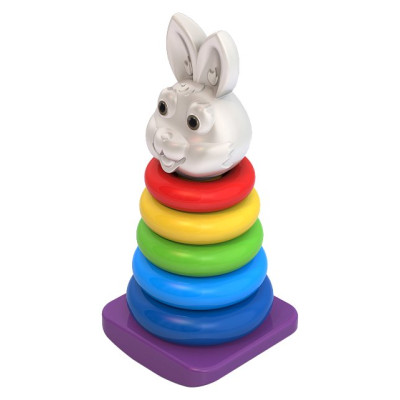 ПОЛЕСЬЕ Пирамидка-качалка "Кролик" 423НП