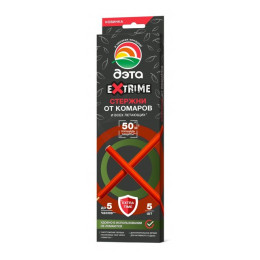 Стержни от комаров и летающих насекомых "ДЭТА EXTRIME" 5шт/уп24