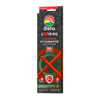 Стержни от комаров и летающих насекомых "ДЭТА EXTRIME" 5шт/уп24