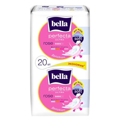 БЕЛЛА PERFECTA ULTRA Прокладки супертонкие Rose Deo Fresh 20 шт/уп24