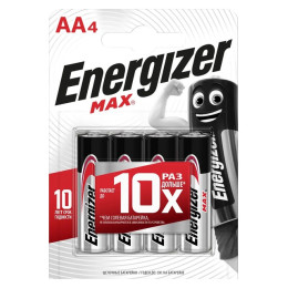 Батарейка Energizer MAX Alk E91 AA 4шт/уп12